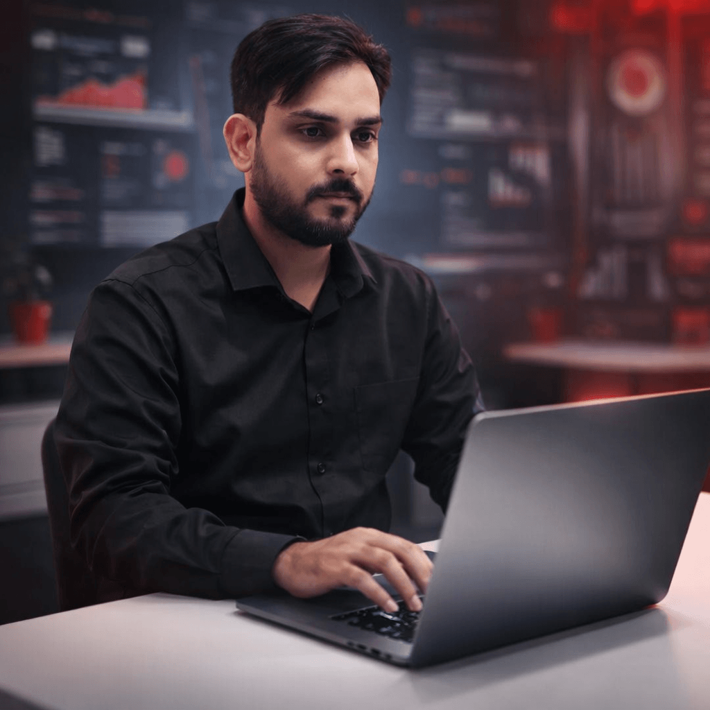rahul jii professional in a modern office